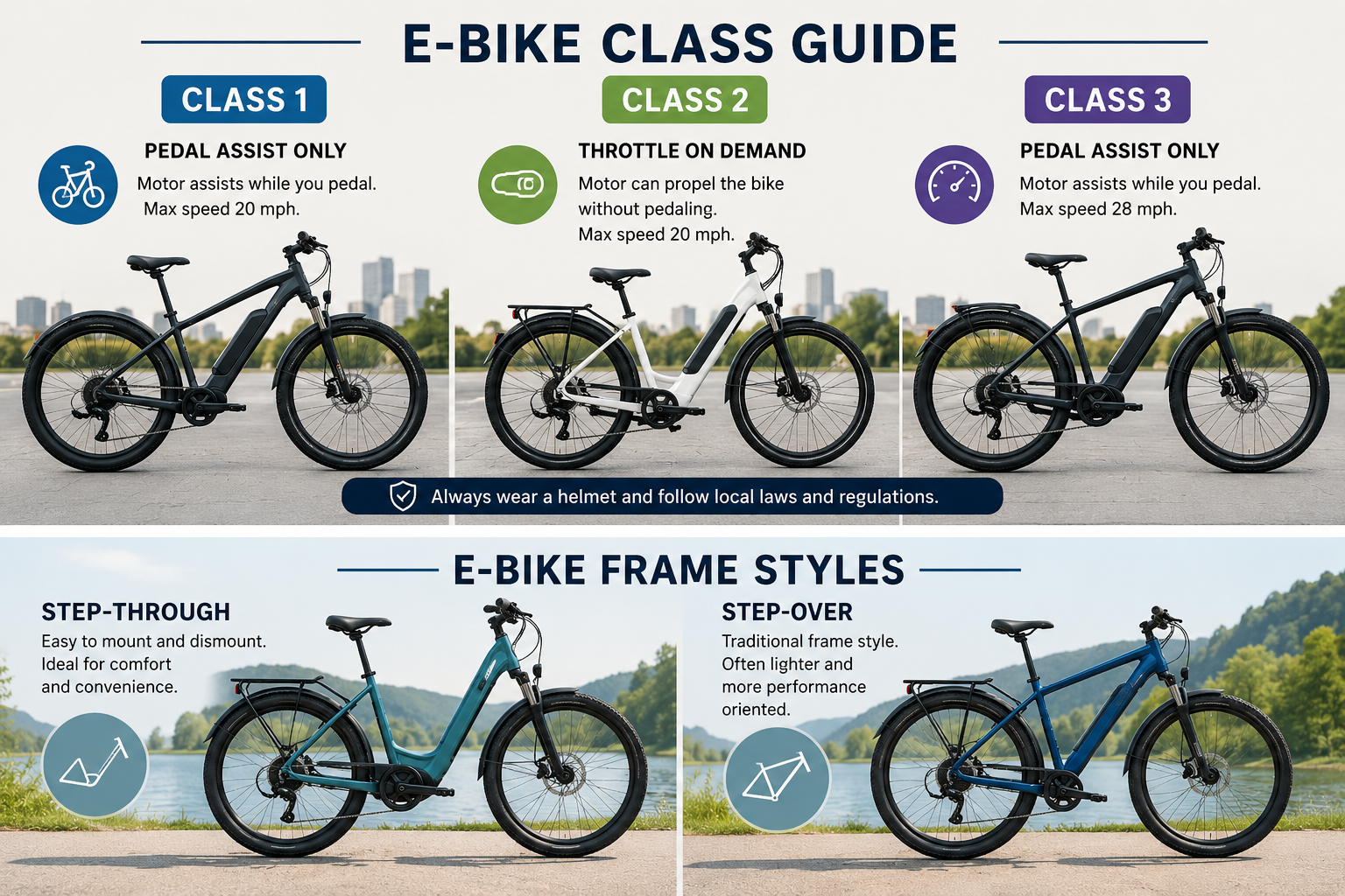 Step-Through vs. Step-Over eBikes: What’s the Difference?