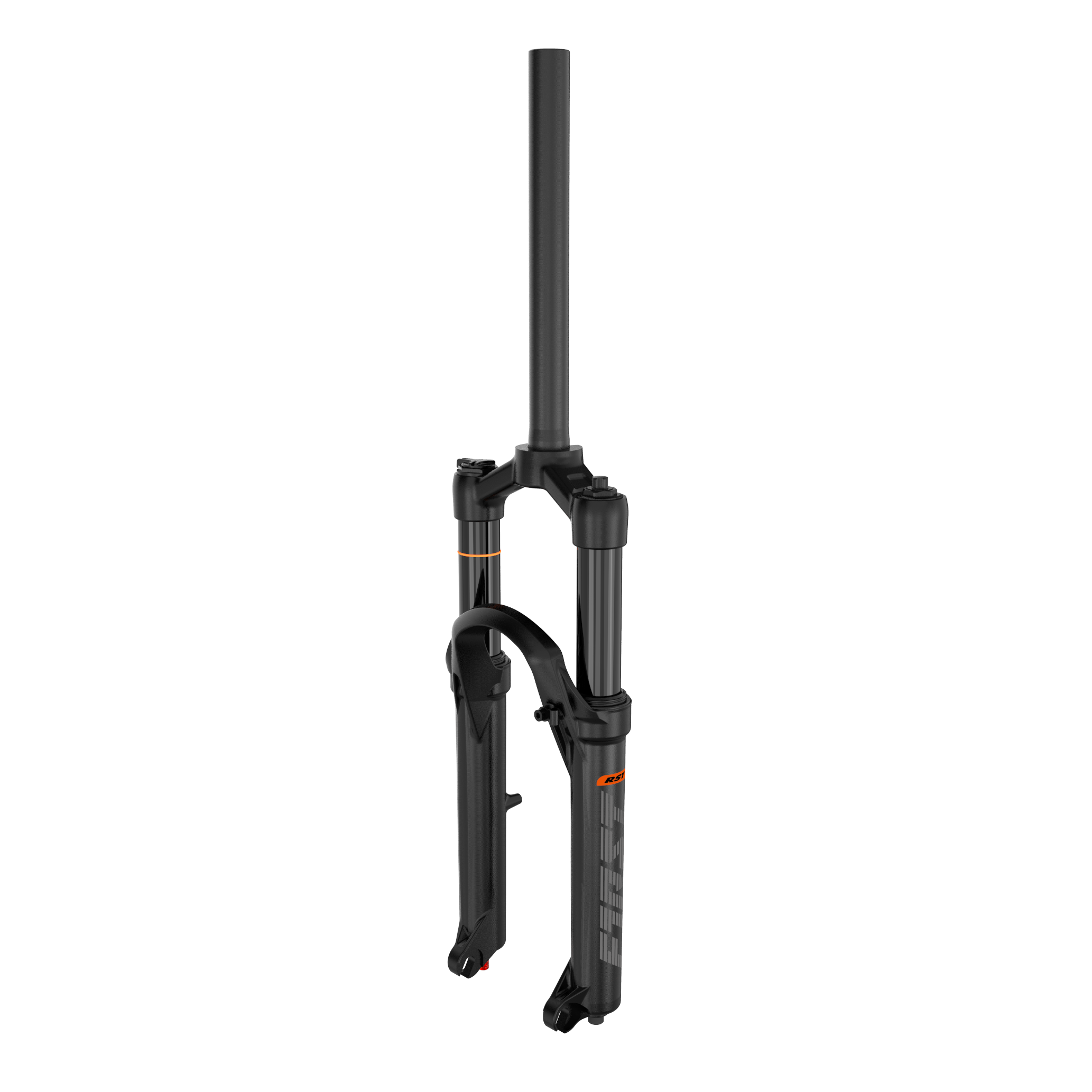 RST F1RST 20 Air Suspension Fork – 100mm Travel, 9x100mm Open Dropout, 28.6mm Steerer, Matte Black